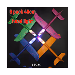 Foam Hand Throwing Airplanes Toy 37cm 48cm Flight Mode Glider Inertia - 48cm6pcs light-2