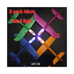 Foam Hand Throwing Airplanes Toy 37cm 48cm Flight Mode Glider Inertia - 48cm6pcs light-2