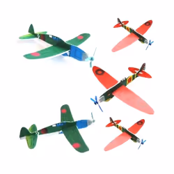12Pcs DIY Aircraft Flying Glider Toy Planes Airplane Hand Throw Children - Random Color, China