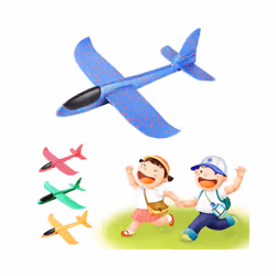 48 CM Hand Throw Airplane EPP Foam Launch fly Glider Planes Model Aircraft - WJ02-blue