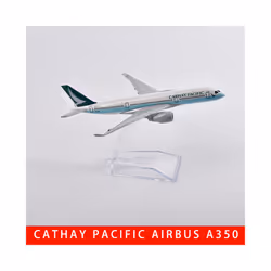 JASON TUTU 16cm Cathay Pacific Airbus A350 Airplane Model Plane Model - Cathay Pacific A350, China