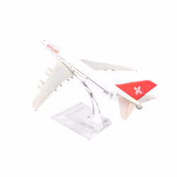 1/400 16cm A330 Kids Plane Model Toy Diacast Airliner Plane Model Collectible - Swiss B747-400