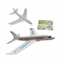 49*45cm Children Hand Throw Flying Glider Planes Toys Kids Foam Aeroplane - Blue