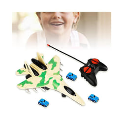 RC Airplane Toys Gifts Impact Resistance with 3 Cars Model for Kids Adults - Yellow