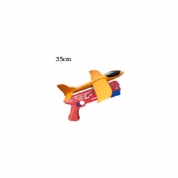 Catapult Plane Airplane Launcher Gun Toy Set Outdoor Aircraft for Children - yellow plane set