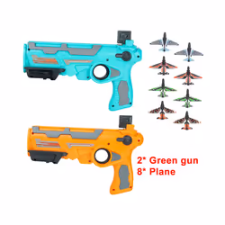 Catapult Plane Airplane Launcher Gun Toy Set Outdoor Aircraft for Children - 2 gun 8 plane
