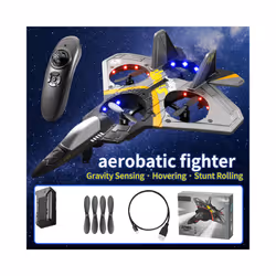 BBSONG V17 RC Remote Control Airplane 2.4G Remote Control Fighter Hobby - V17-GREY-1Battery