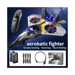 BBSONG V17 RC Remote Control Airplane 2.4G Remote Control Fighter Hobby - V17-GREY-2Battery
