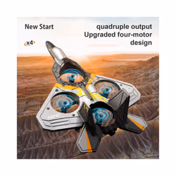 BBSONG V17 RC Remote Control Airplane 2.4G Remote Control Fighter Hobby - V17-GREY-3Battery