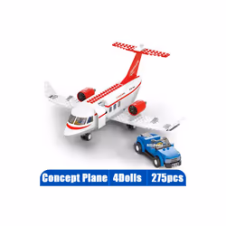 City High-tech Airport Airbus Airplane Aircraft Plane Brinquedos Avion - 275pcs no box