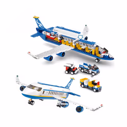 City High-tech Airport Airbus Airplane Aircraft Plane Brinquedos Avion - 463pcs no box