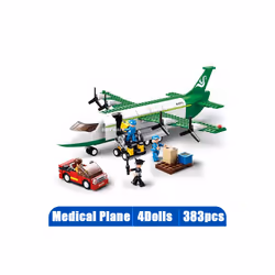 City High-tech Airport Airbus Airplane Aircraft Plane Brinquedos Avion - 383pcs no box