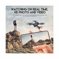 E88Pro RC Drone 4k Profesional with Hd Camera Wide Angle HD Camera Foldable - 4K 2 lens-2b
