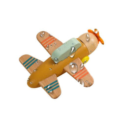 Wooden Plane Toy Cartoon Creative Children's Wooden Airplane Wooden Airplane - United States