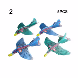 5PCs Hand Throw 360  Magic Circulator Flying Airplane Outdoor Sports - 2