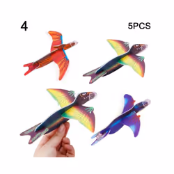 5PCs Hand Throw 360  Magic Circulator Flying Airplane Outdoor Sports - 4