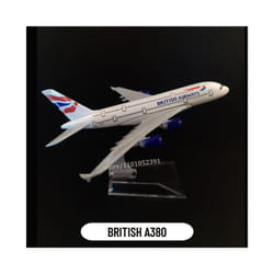 Scale 1:400 Metal Aircraft Replica DHL Boeing 757 Airplane Diecast Model - 21.BRITISH A380