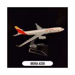 Scale 1:400 Metal Aircraft Replica DHL Boeing 757 Airplane Diecast Model - 36.Iberia A330