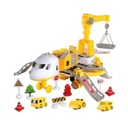 Airplane Toy Plane Toy With Music And Light Transport Cargo Airplane Toy - Yellow, United States