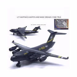 Aircraft Fighter Flying Planes Aeroplane Toy Airplane Model 22CM Alloy - black