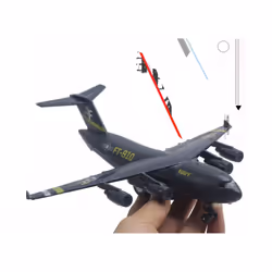 Aircraft Fighter Flying Planes Aeroplane Toy Airplane Model 22CM Alloy - grey