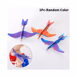 1/5 Pcs Dinosaur Flying Plane Hand Throw Flying Glider Plane Foam Aeroplane - 1Pc