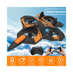F22 Foam RC Plane with Camera 4K 360 Stunt Remote Control Aircraft Fighter - OR 4K Camera