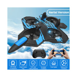F22 Foam RC Plane with Camera 4K 360 Stunt Remote Control Aircraft Fighter - BU With 4K Camera