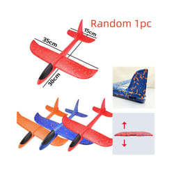 Foam Plane Glider Hand Throw Airplane Light Inertial EPP Bubble Planes - Random 1pc
