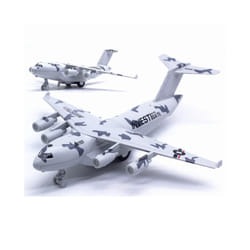 22CM Metal Aircraft Model C-17 Alloy Diecast Transport Airplane Toy Model - White