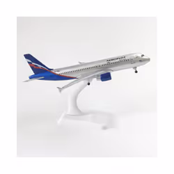 Toy Plane Model 20cm Scale 1:350 Aeroflot A320 A380 Metal Diecast Airplane - With Box-A320
