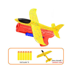 Catapult Glider 10M Foam Plane Soft Bullet Launcher Children Airplane - Red