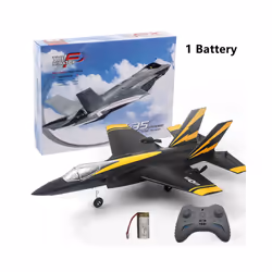 FX935 F35 Fighter RC Airplane 2.4G 4CH EPP Remote Control Plane Warbird - Fx935-Black-1B