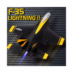 FX935 F35 Fighter RC Airplane 2.4G 4CH EPP Remote Control Plane Warbird - Fx935-Black-1B