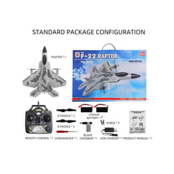 SG-F22 4K RC Airplane 3D Stunt Plane Model 2.4G Remote Control Fighter - BM16 F22 2B