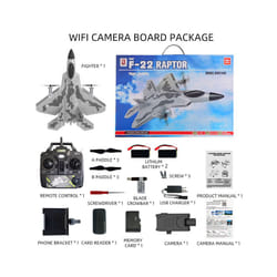 SG-F22 4K RC Airplane 3D Stunt Plane Model 2.4G Remote Control Fighter - BM16 F22 4K 2B