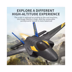 RC Plane F35 2.4G 4CH EPP Foam Glider Black Radio Remote Control Airplane - 2 Battery