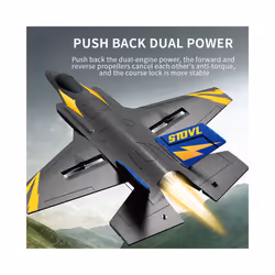 RC Plane F35 2.4G 4CH EPP Foam Glider Black Radio Remote Control Airplane - 2 Battery