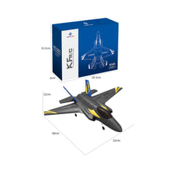 RC Plane F35 2.4G 4CH EPP Foam Glider Black Radio Remote Control Airplane - 3 Battery