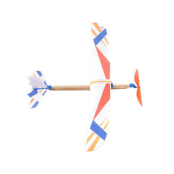 1pc Rubber Band Elastic Powered Aircraft Glider Flying Plane Airplane - A-Random 1pc