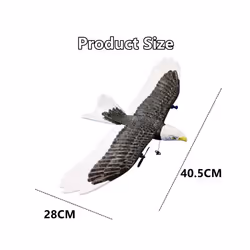 2.4Ghz 2CH RC Aircraft Remote Control Fixed Wing Eagle EPP Foam Glider - 1 battery Set