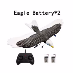 2.4Ghz 2CH RC Aircraft Remote Control Fixed Wing Eagle EPP Foam Glider - 2 battery Set