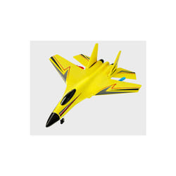 Remote Control Foam Aircraft Land and Air Model Fighter Fixed Wing Glider - Yellow