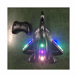 RC Plane SU-57 with Led Light 2.4G Electric Remote Control Glider Radio - Black