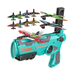 Airplane Toys Boys Outdoor Toys for Kids Ages 4-8 Aircraft Gun Launcher - 14 Planes Set