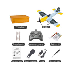 NEW Z61 RC Airplane 2.4GH 4CH 150mm Wingspan 3-Axis One Key U-Turn Aerobatic - Foam box 1B