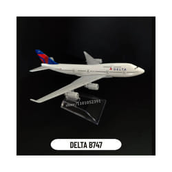 Scale 1:400 Metal Aircraft Model, TURKISH B777 Airplane Diecast Plane - 102.Delta B747