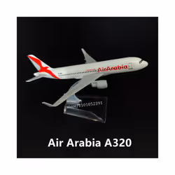 Scale 1:400 Metal Aircraft Model, TURKISH B777 Airplane Diecast Plane - 160. Arabia A320