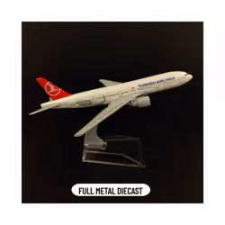 Scale 1:400 Metal Aircraft Model, TURKISH B777 Airplane Diecast Plane - 119.Virgin B747