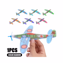 1-5pcs 3D DIY Hand Throw Flying Airplane Toys Glider Planes Foam Aeroplane - 1Pcs Random